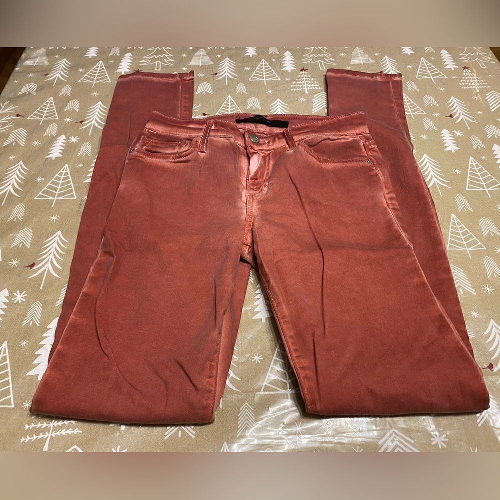 Joe’s brand jeans, rusty orange colored, 25 waist and 32 inseam. (J28) - Picture 2 of 7